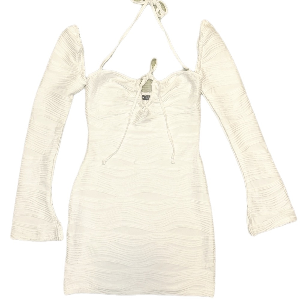 SHEIN White Textured Fabric